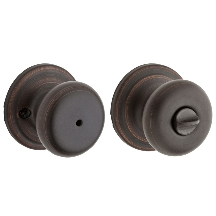 Hardware * | Kwikset Juno Bed / Bath Knob, 97300-830, Venetian Bronze