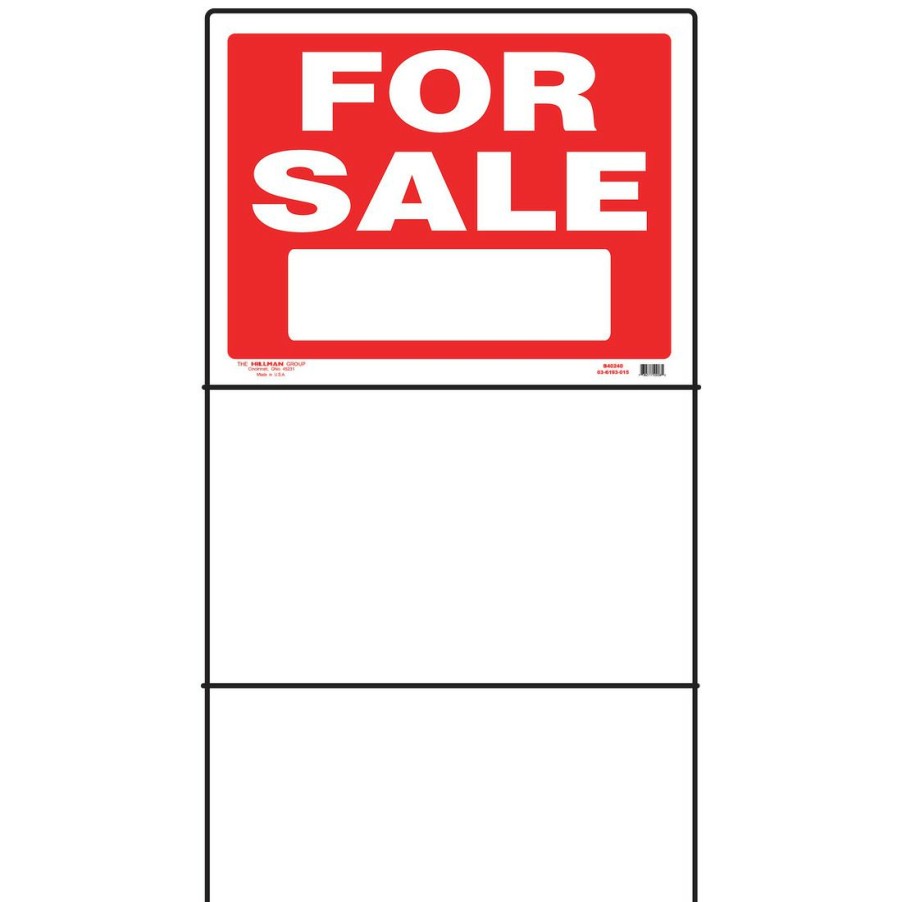 Hardware * | Hillman For Sale Sign With Frame, 840253, 18 In X 24 In