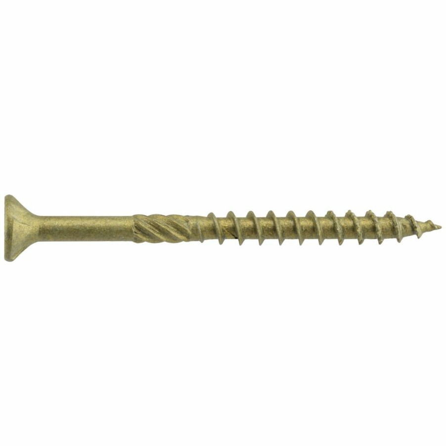 Hardware * | Power Pro Premium Exterior Wood Screws, Star Drive, 1 Lb Box, 48600, #9 X 3 In