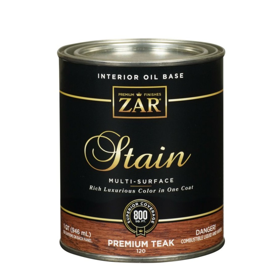 Paints & Stains * | Zar Interior Oil Base Stain, 12012, Premium Teak, 1 Quart