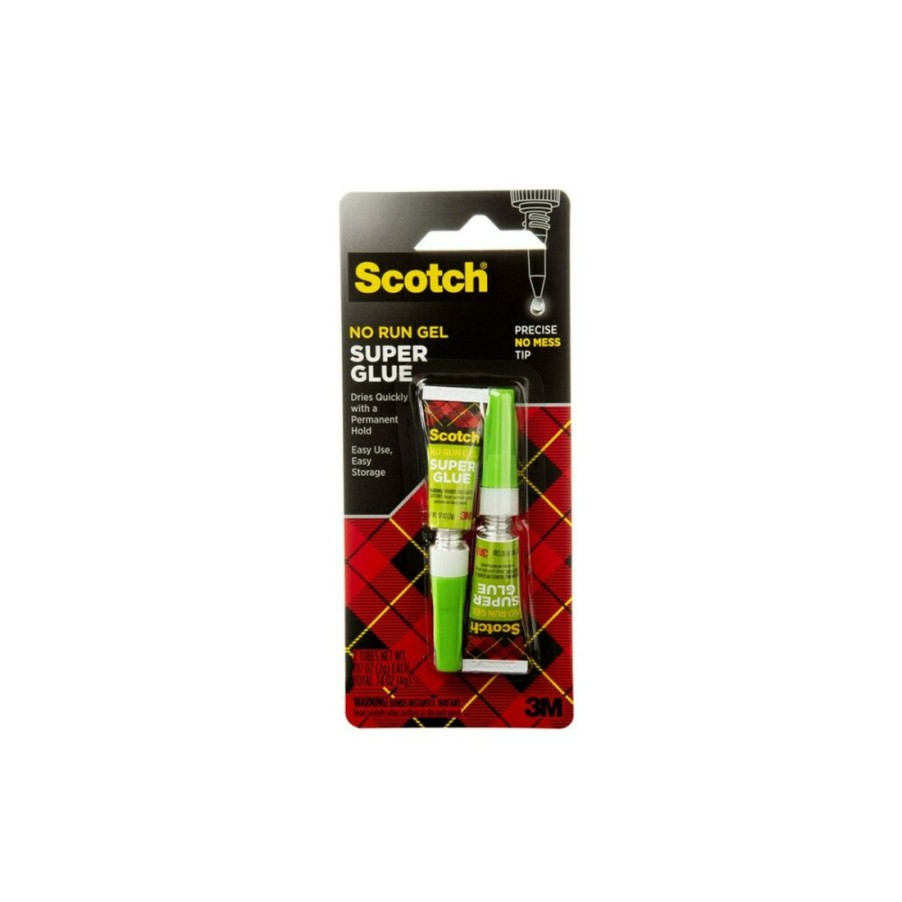 Tape & Adhesive * | Scotch Super Glue Gel, 2-Pack, Ad112T, .07 Oz