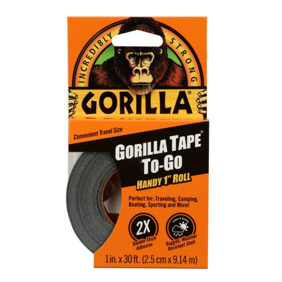 Tape & Adhesive * | Gorilla Tape-To-Go, 6100109, Black, 30 Ft