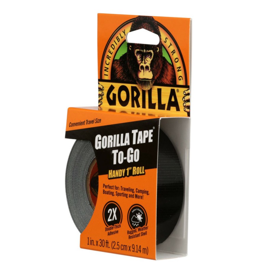 Tape & Adhesive * | Gorilla Tape-To-Go, 6100109, Black, 30 Ft