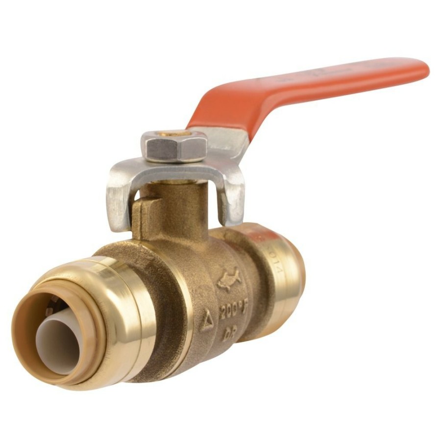 Plumbing * | Sharkbite Brass Push-Fit Ball Valve, 1/2 , 22222-0000Lfa