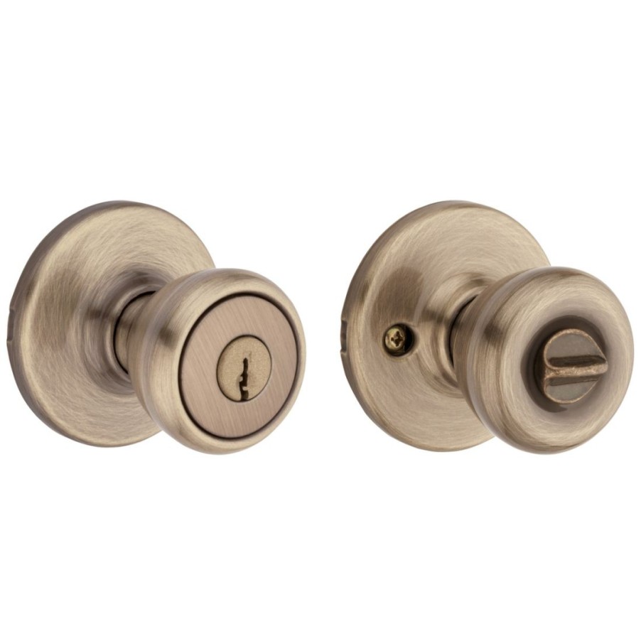 Hardware * | Kwikset Tylo Keyed Entry Knob, 94002-820, Satin Nickel