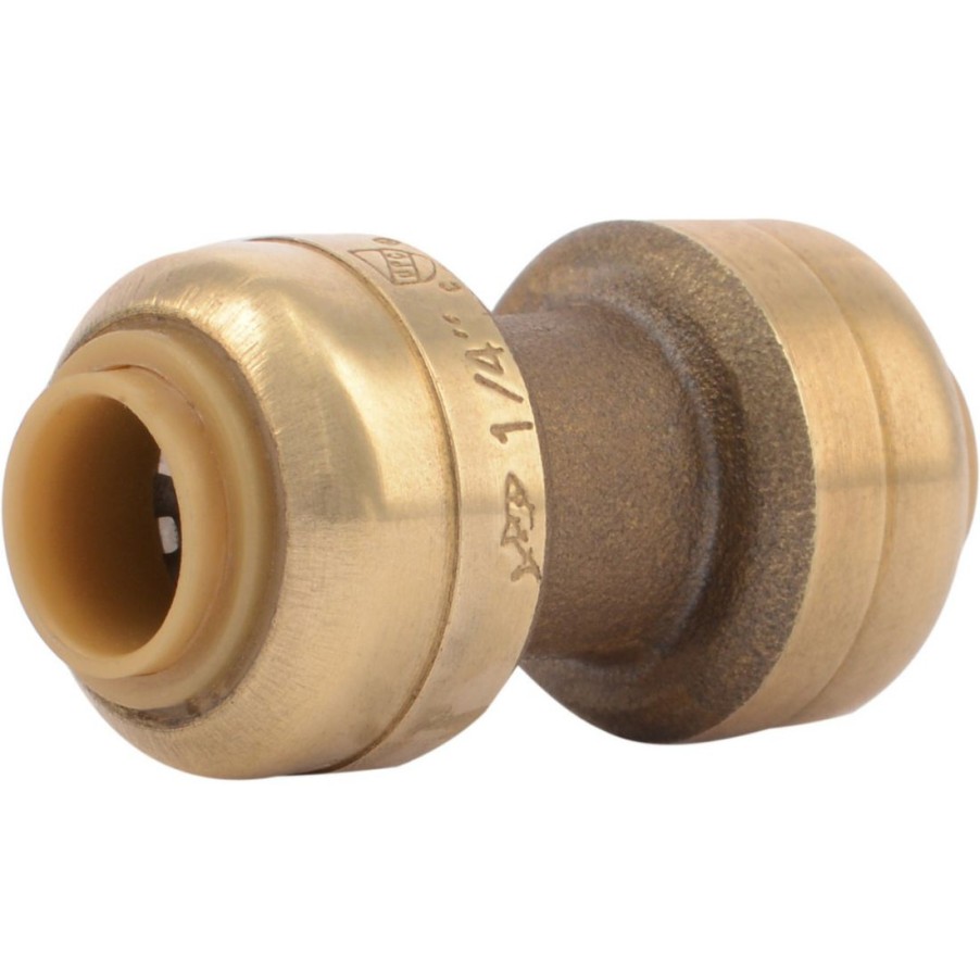 Plumbing * | Sharkbite Push-To-Connect Brass Coupling, 1/4 In, U004Lfa