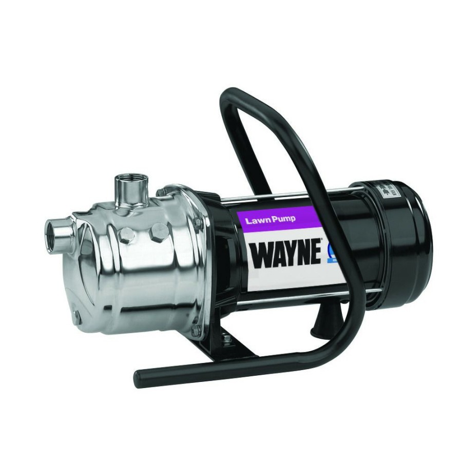 Plumbing * | Wayne Stainless Steel Housing, 1 Hp Portable Lawn Sprinkler Pump, Pls100