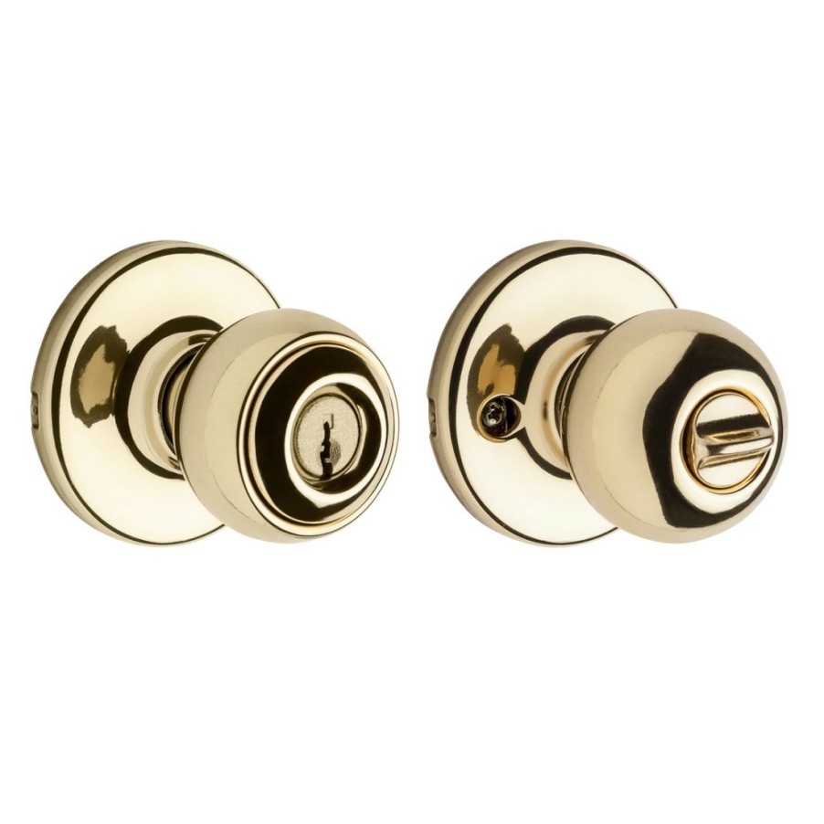 Hardware * | Kwikset Polo Keyed Entry Knob, 94002-831, Polished Brass