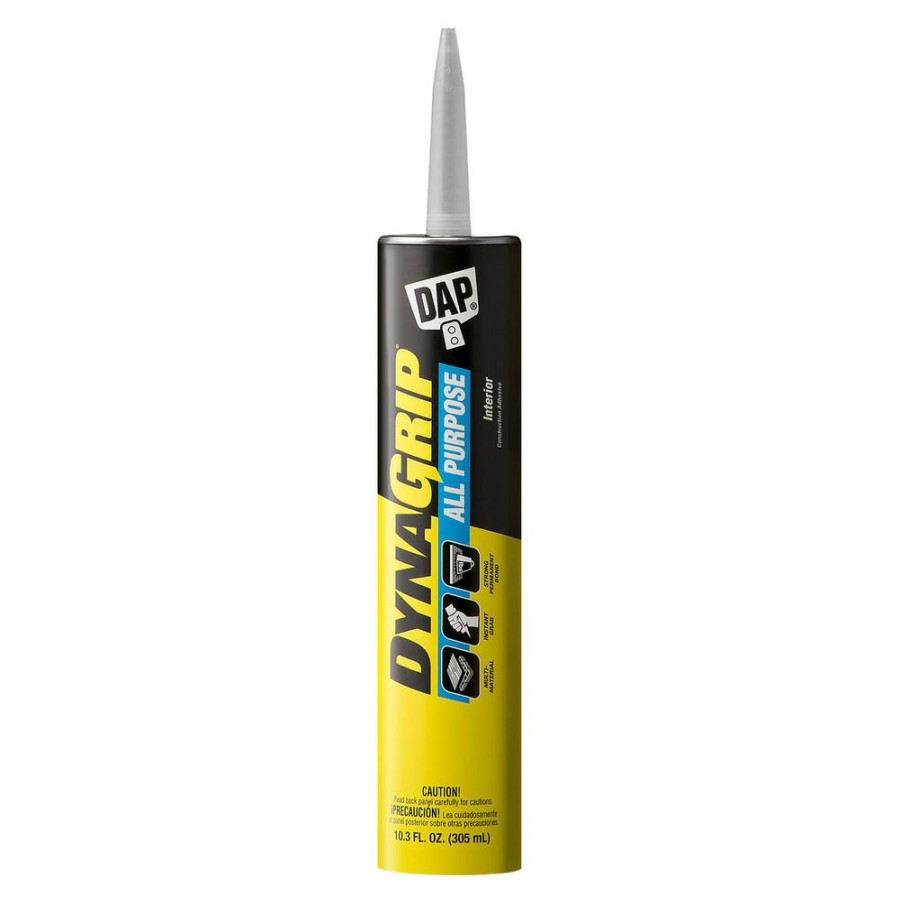 Tape & Adhesive * | Dap Dynagrip All Purpose Construction Adhesive, 7079827501, White, 10.3 Oz