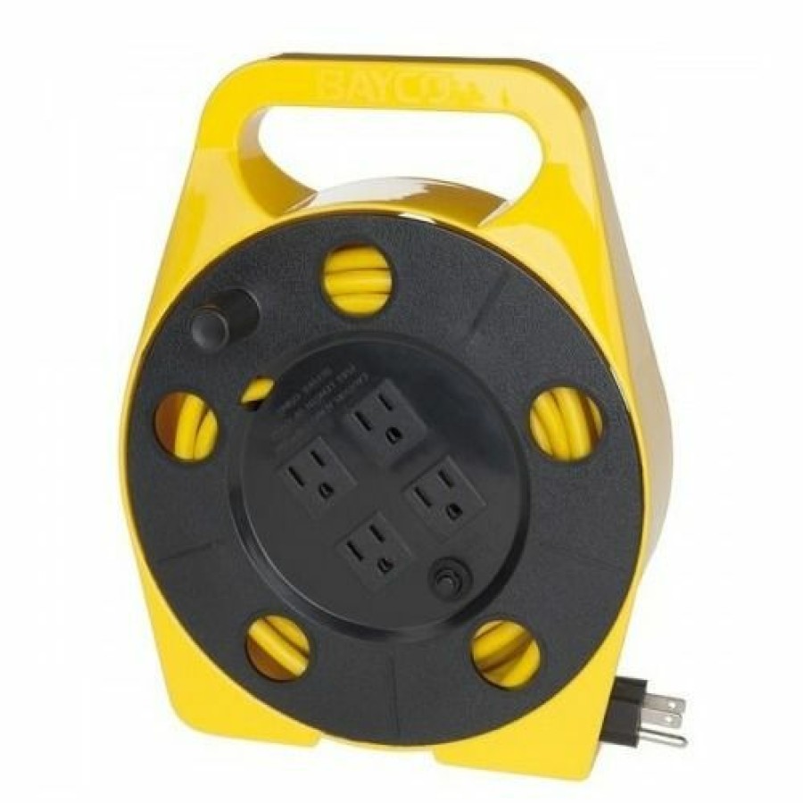 Paints & Stains * | Bayco 25 Ft Cord Reel W/ Integrated Cord & 4 Outlets, Sl-755