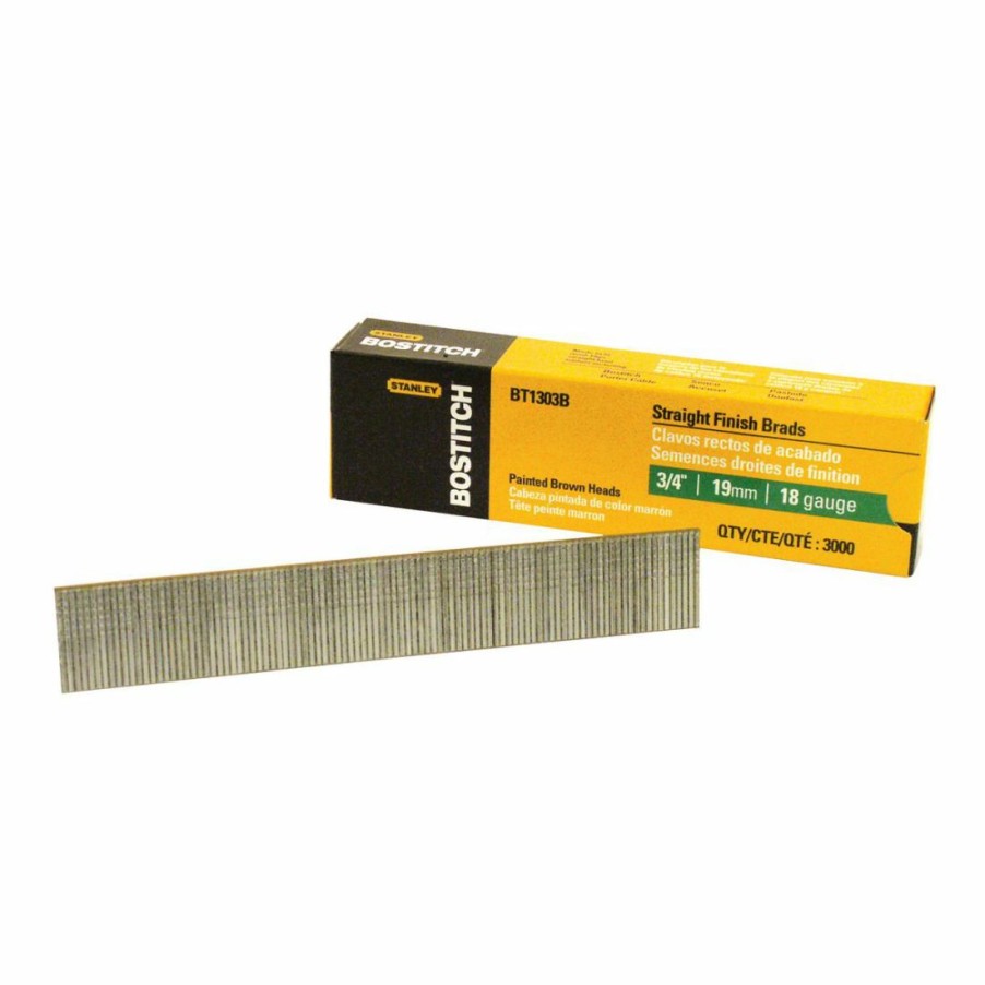 Hardware * | Stanley Bostitch Brad Nails, 18-Gauge, 3/4 In, 3,000-Count, Bt1303B