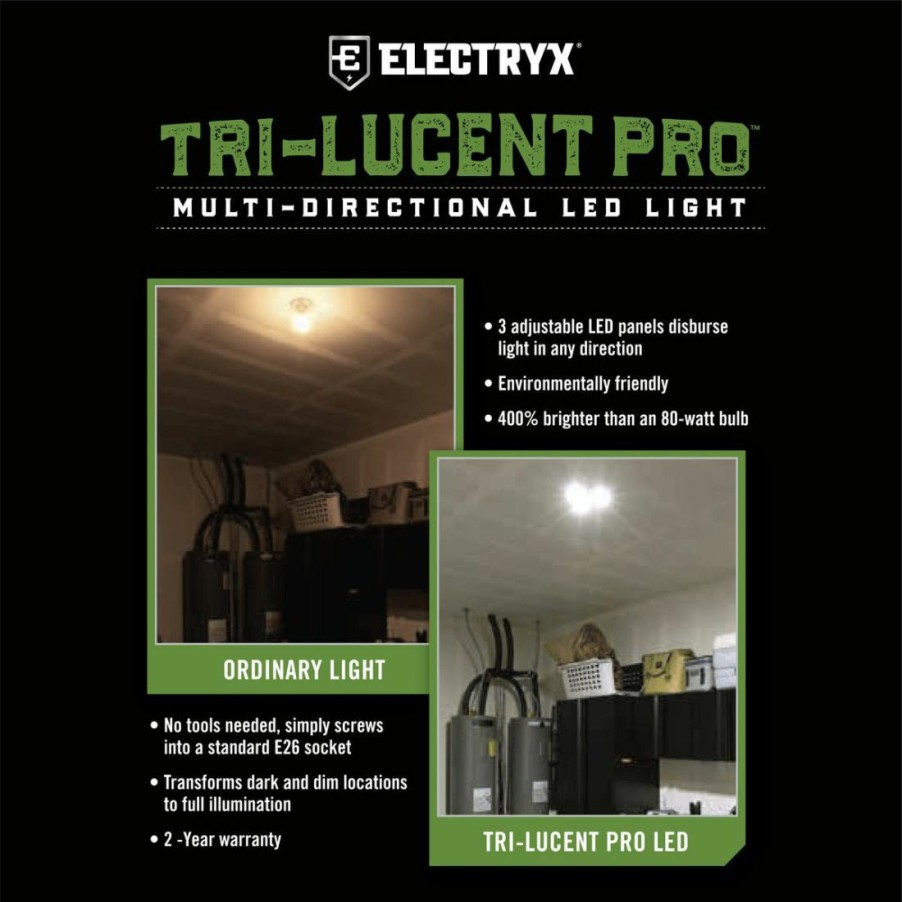 Paints & Stains * | Electryx Multi-Direction Led Light, 8000 Lumun, 10024458