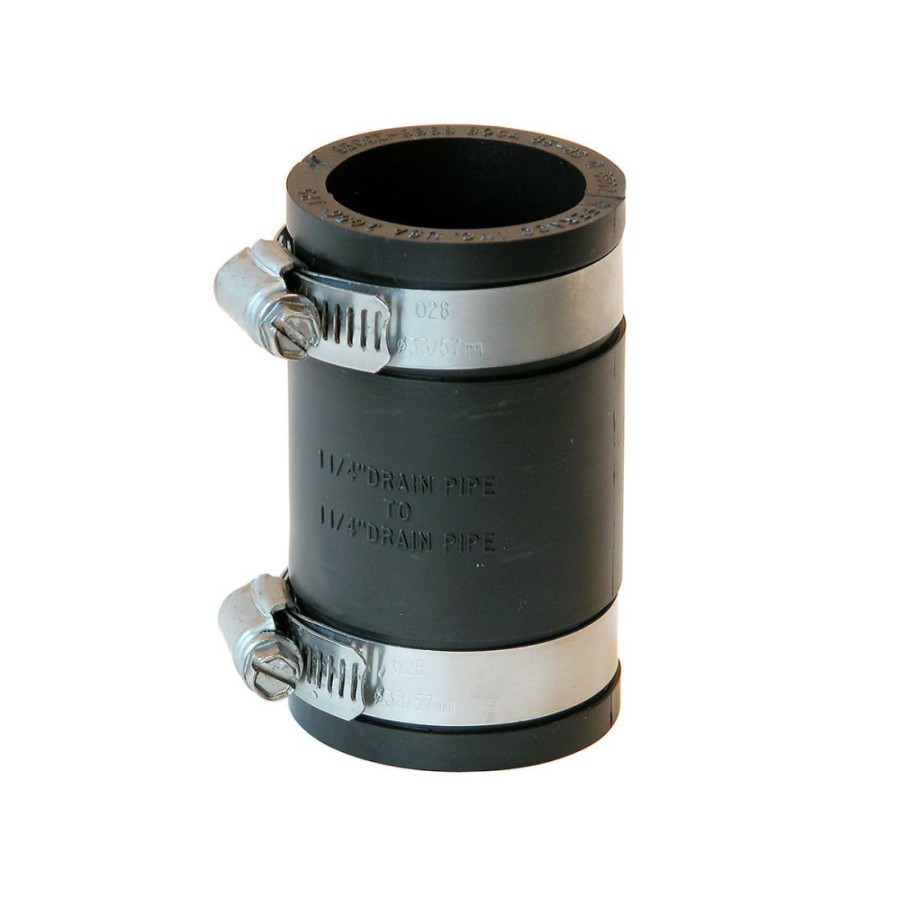 Plumbing * | Fernco 1-1/4 In X 1-1/4 In Flexible Pvc Coupling Drain Pipe Connector, P1056-125