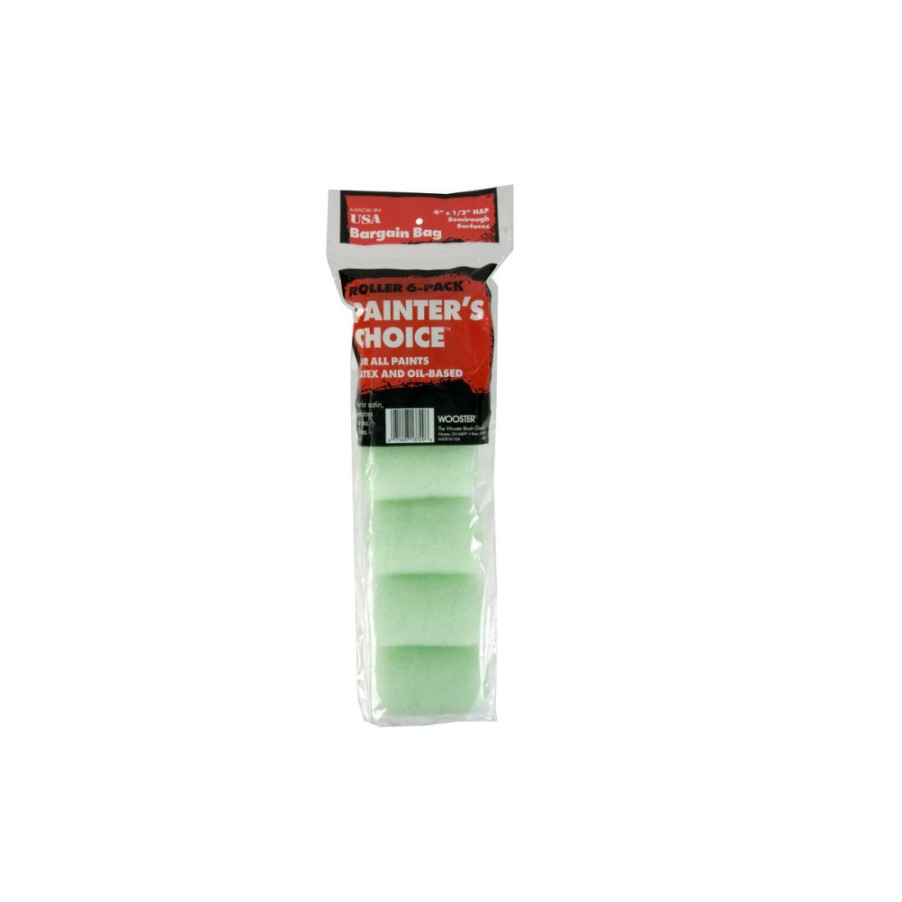 Paints & Stains * | Wooster Painter'S Choice 1/2 Inch Trim Roller, 6-Pack, R271-4