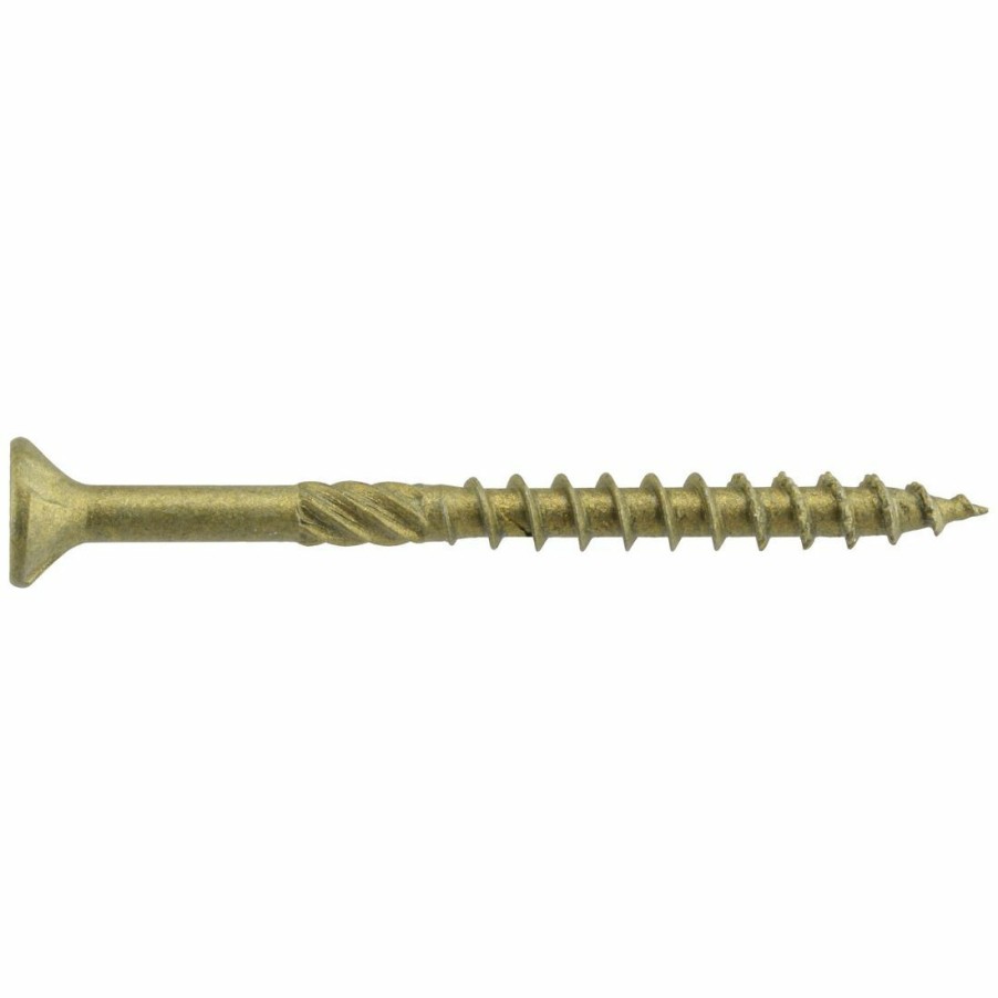 Hardware * | Power Pro Premium Exterior Wood Screws, Star Drive, 1 Lb Box, 48594, #8 X 1-1/4 In