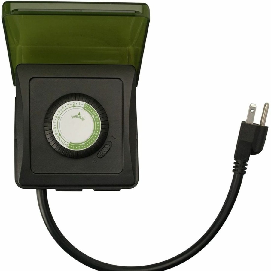 Paints & Stains * | Woods Outdoor Mechanical Heavy Duty 24-Hour Timer, 2 Grounded Outlets, Black, 50012Wd