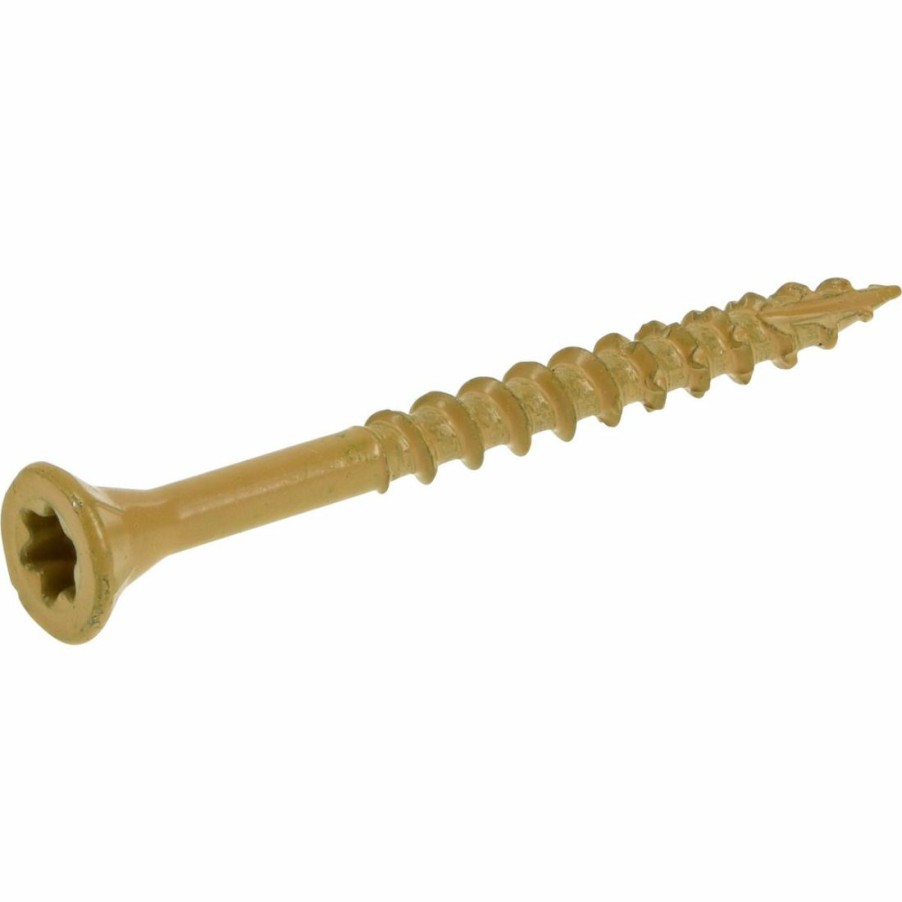 Hardware * | Deck Plus Star Drive Wood & Deck Screws, Tan, 50-Pack, 42592, #8 X 2-8 X 2 In