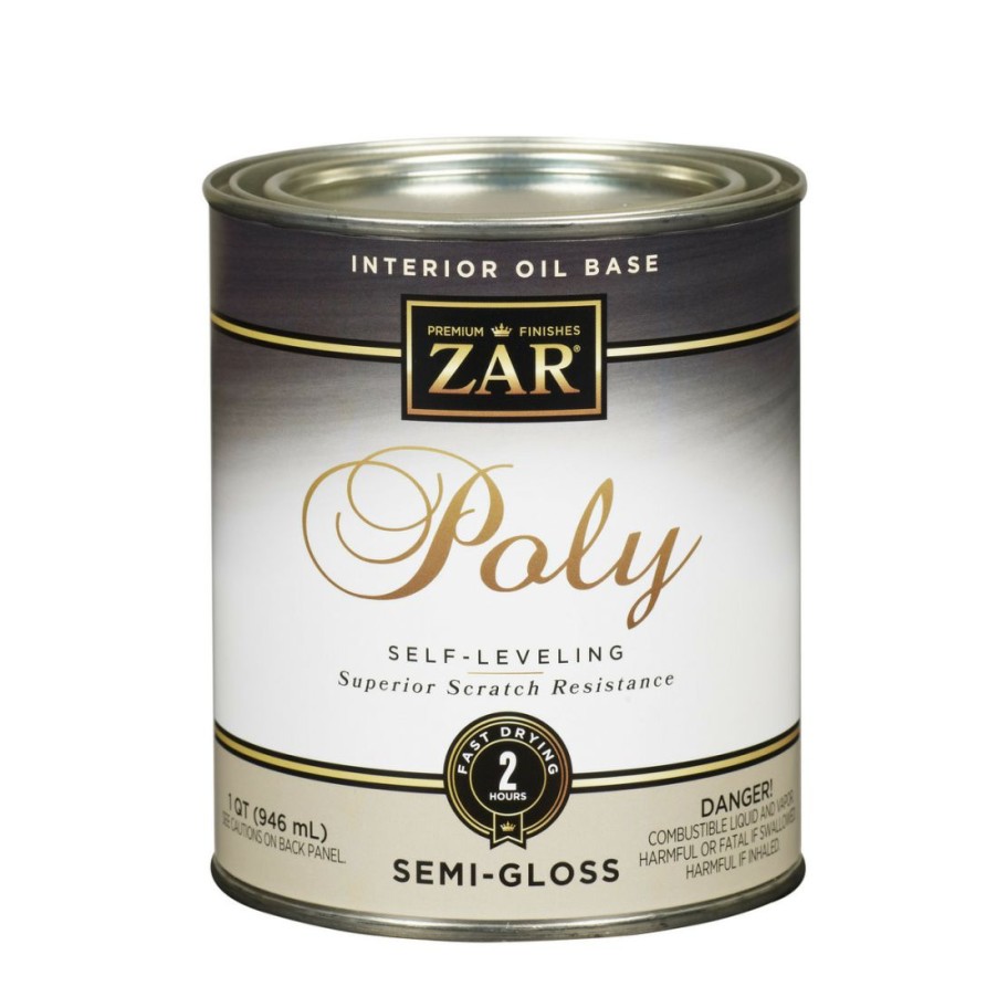 Paints & Stains * | Zar Interior Oil Base Polyurethane, Semi-Gloss, 33012, 1 Quart