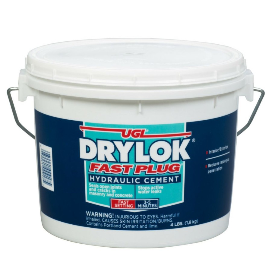 Paints & Stains * | Drylok Fast Plug Hydraulic Cement, #00917, 4 Lb