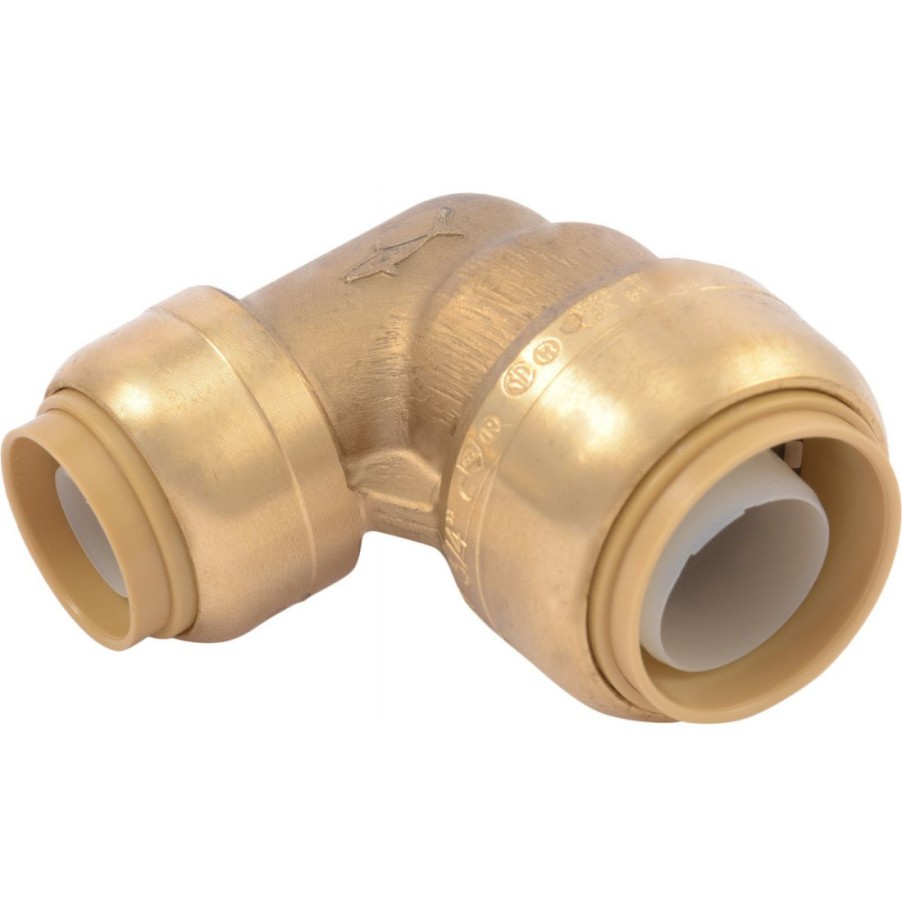 Plumbing * | Sharkbite Push-To-Connect Brass 90-Degree Reducing Elbow, 3/4 In X 1/2 In, U274Lfa