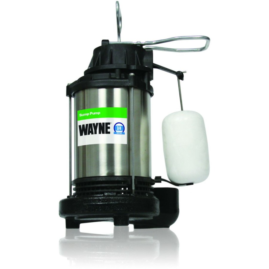 Plumbing * | Wayne Stainless Steel Housing, Cast Iron Pump Base, 3/4 Hp Sump Pump, Cdu980E