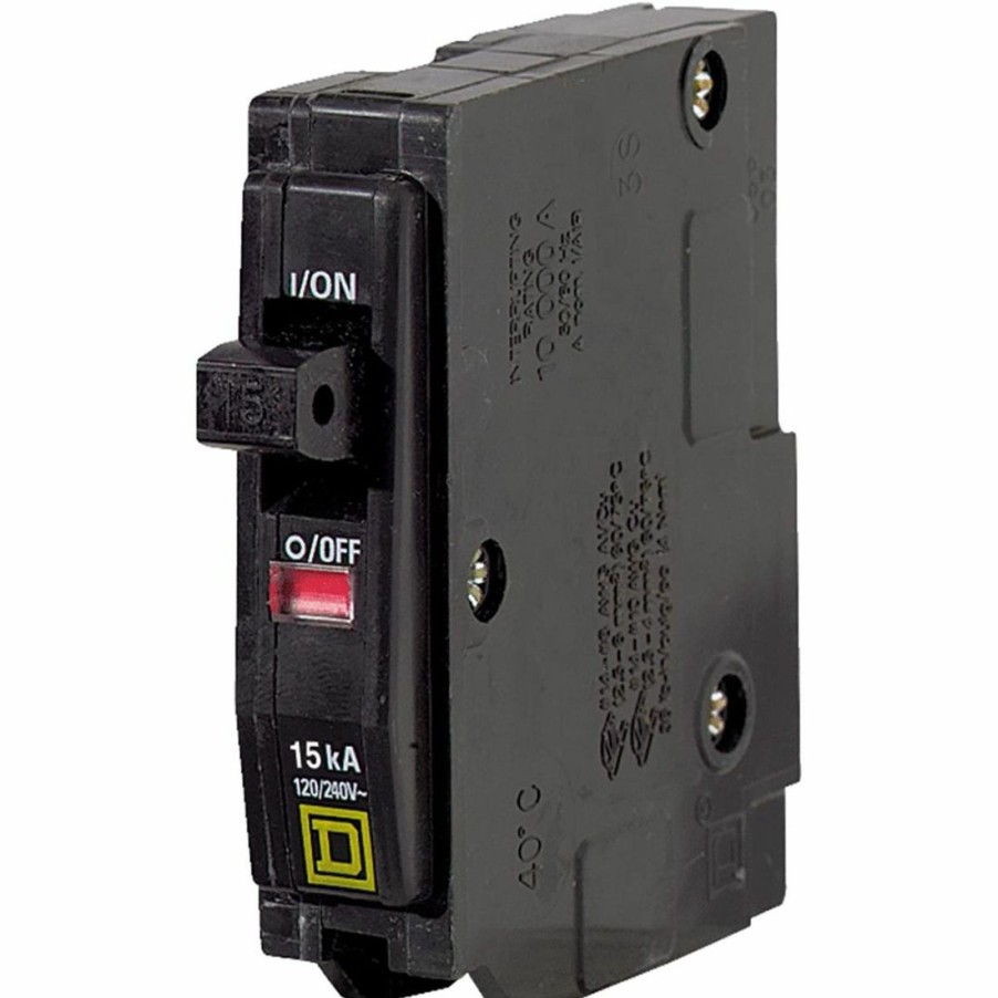 Paints & Stains * | Square D Plug In Mount Circuit Breaker, 15A, 120 / 240V, Qo115Cp