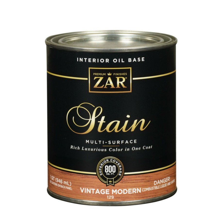 Paints & Stains * | Zar Interior Oil Base Stain, 12912, Vintage Modern, 1 Quart