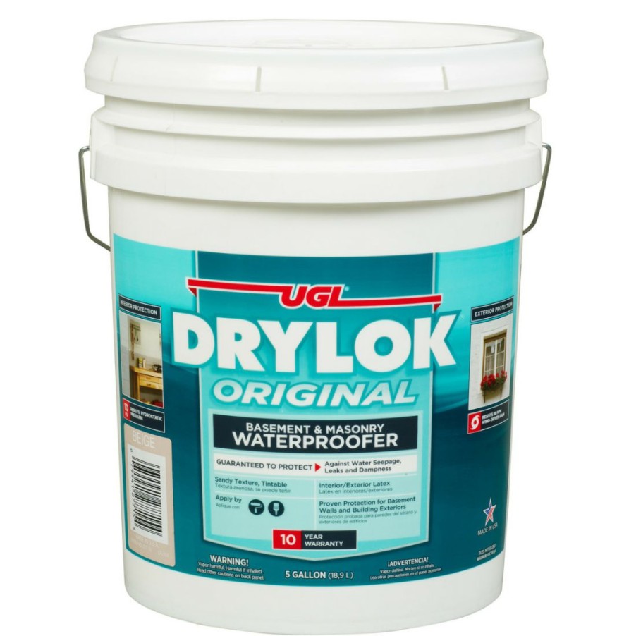 Paints & Stains * | Drylok Original Basement & Masonry Waterproofer, 27515, White, 5 Gallon