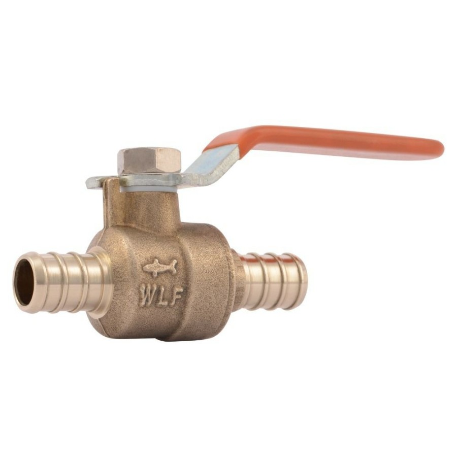 Plumbing * | Sharkbite Brass Full Port Barb Ball Valve, 1/2 In, 22461Lfa