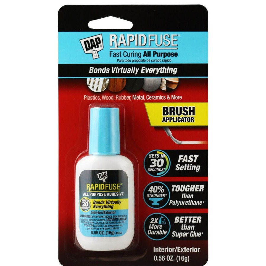 Tape & Adhesive * | Dap Rapidfuse All Purpose Adhesive With Brush, 7079800173, 16 G