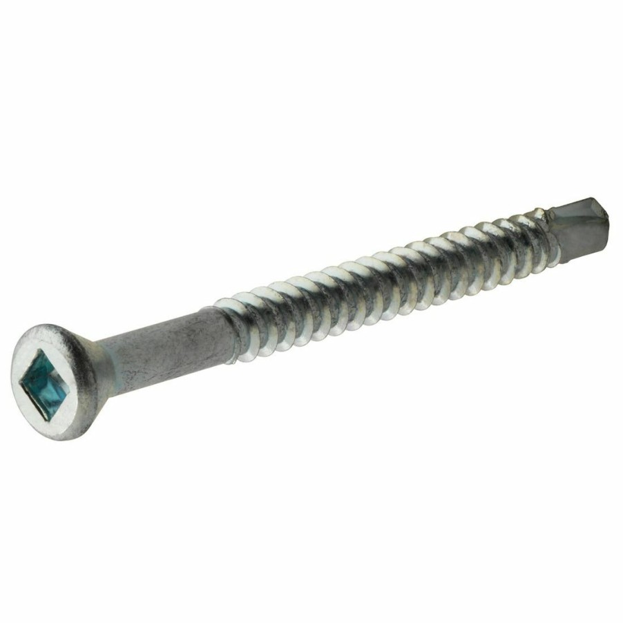 Hardware * | Hillman Zinc-Plated Square Drive Self-Drilling Trim Screws, 41908, #6 X 1-5/8 In