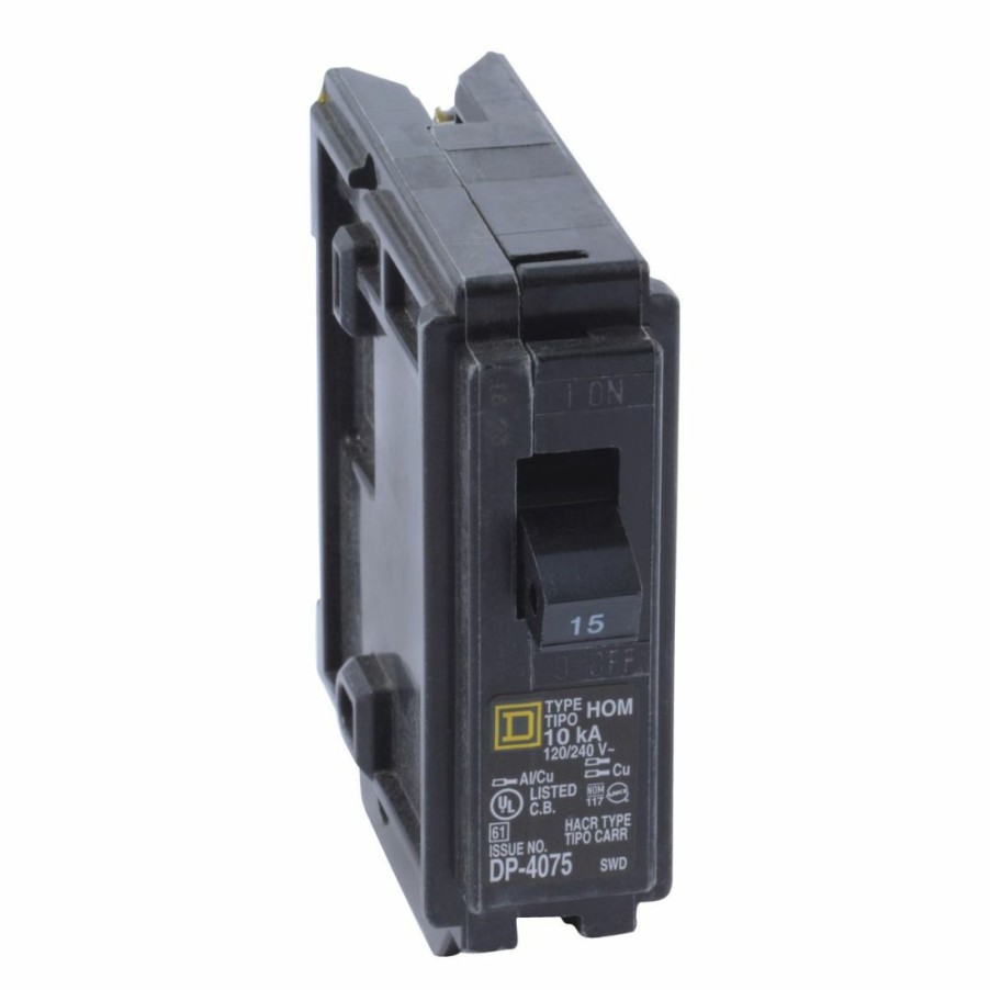 Paints & Stains * | Square D Homeline Circuit Breaker Single-Pole, 15A, 120 / 240 V, 10 Ka, Hom115Cp