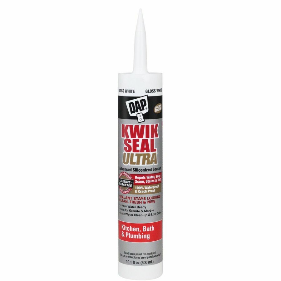 Tape & Adhesive * | Dap Kwik Seal Ultra Sealant, 7079818897, White, 10.1 Oz