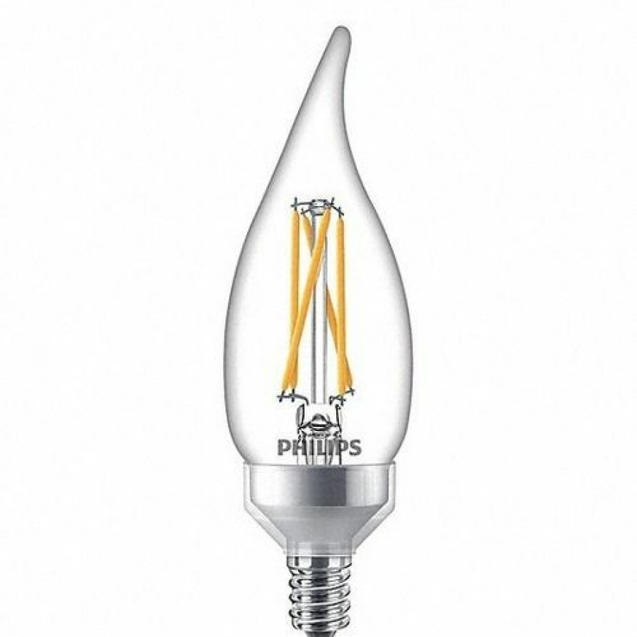 Paints & Stains * | Philips Led Candle Bulb, 3.3 Watt (40 Watt Equivalent), Soft White, 300 Lumens, 3-Pack, 540757