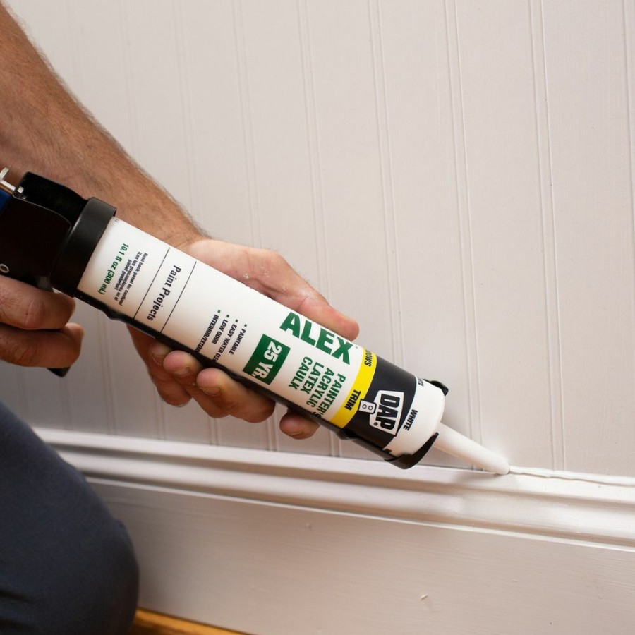 Tape & Adhesive * | Dap Alex Painter'S Acrylic Latex Caulk, 7079818618, White, 10.1 Oz