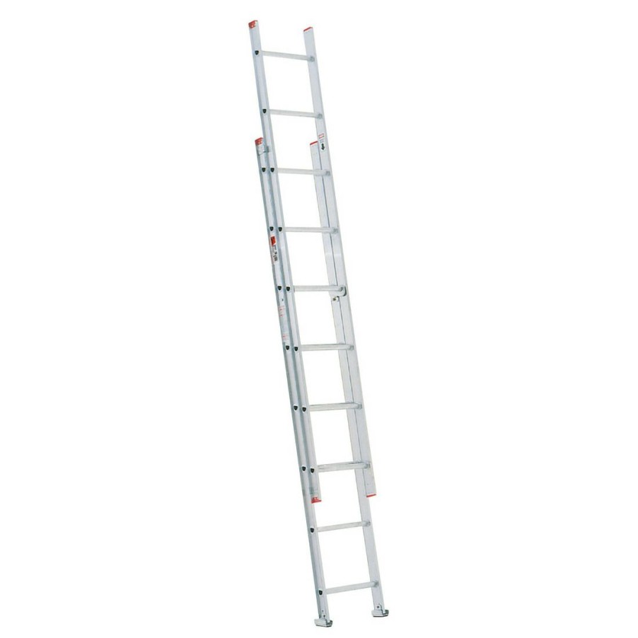 Sandpaper & Abrasives * | Werner Type Iii Silver Aluminum D-Rung Extension Ladder, D716-2, 16 Ft