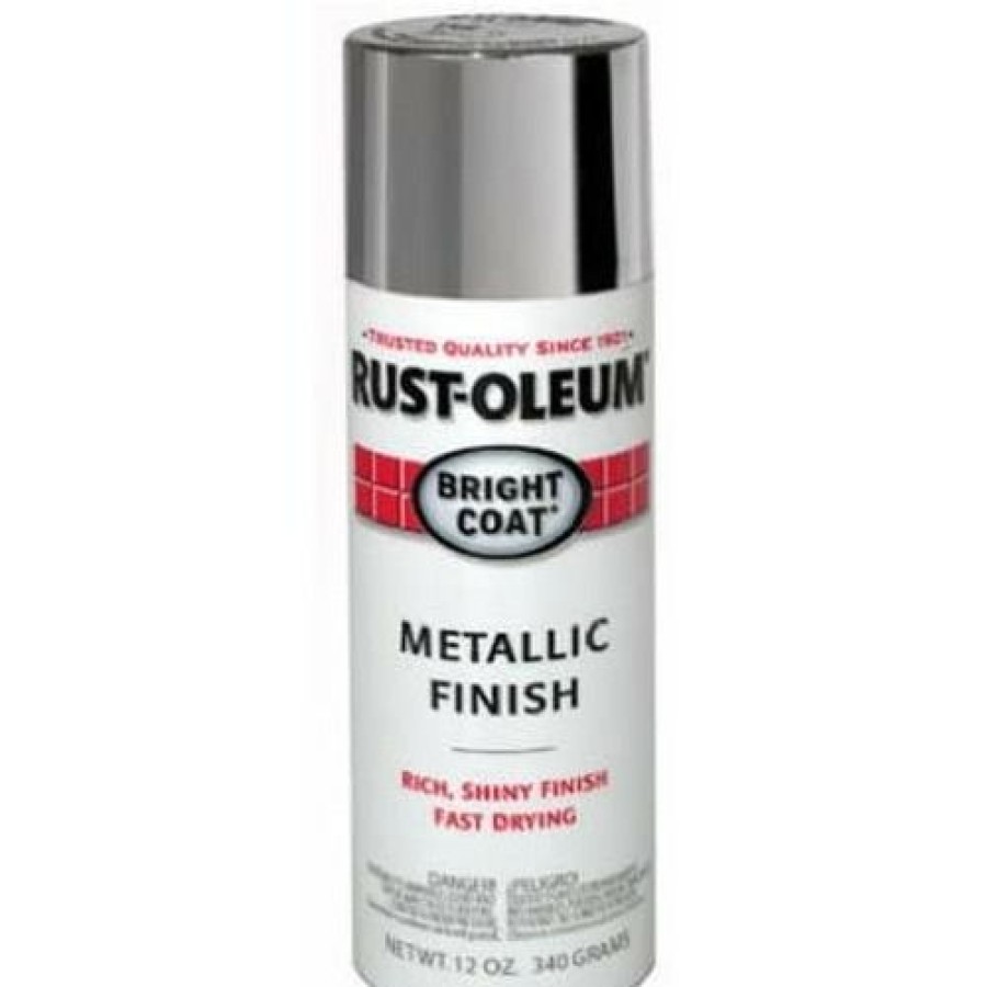 Paints & Stains * | Rust-Oleum Bright Coat Metallic Finish Spray Can, 7715830, Aluminum, 12 Oz