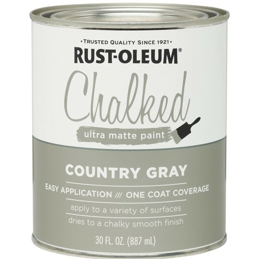 Paints & Stains * | Rust-Oleum Chalked Ultra Matte Paint, 285141, Country Gray, 30 Oz