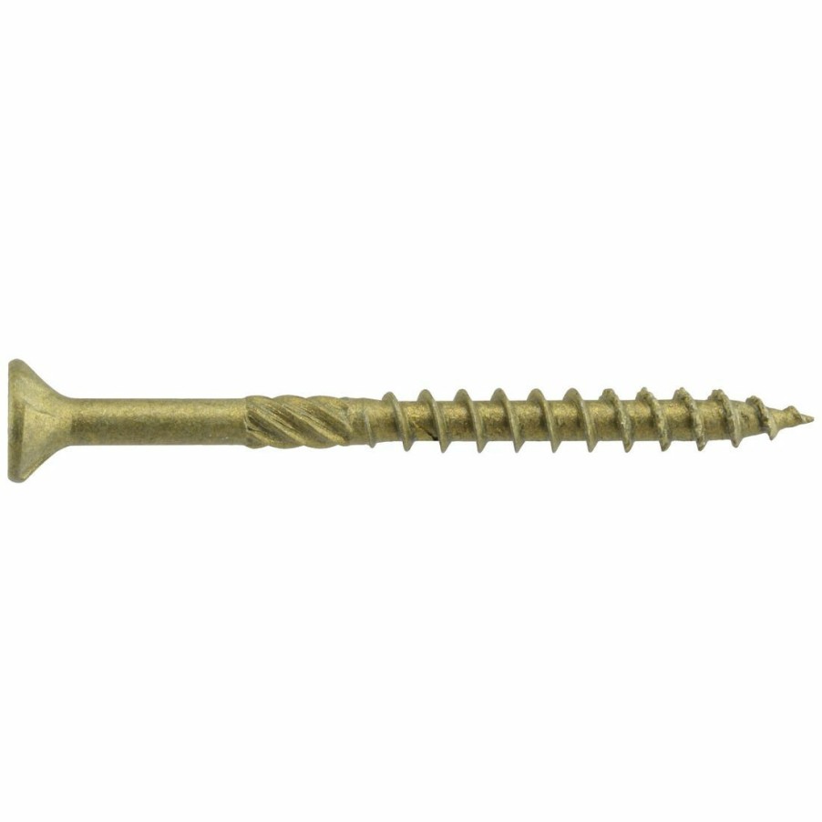 Hardware * | Power Pro Premium Exterior Wood Screws, Star Drive, 1 Lb Box, 48597, #8 X 2 In