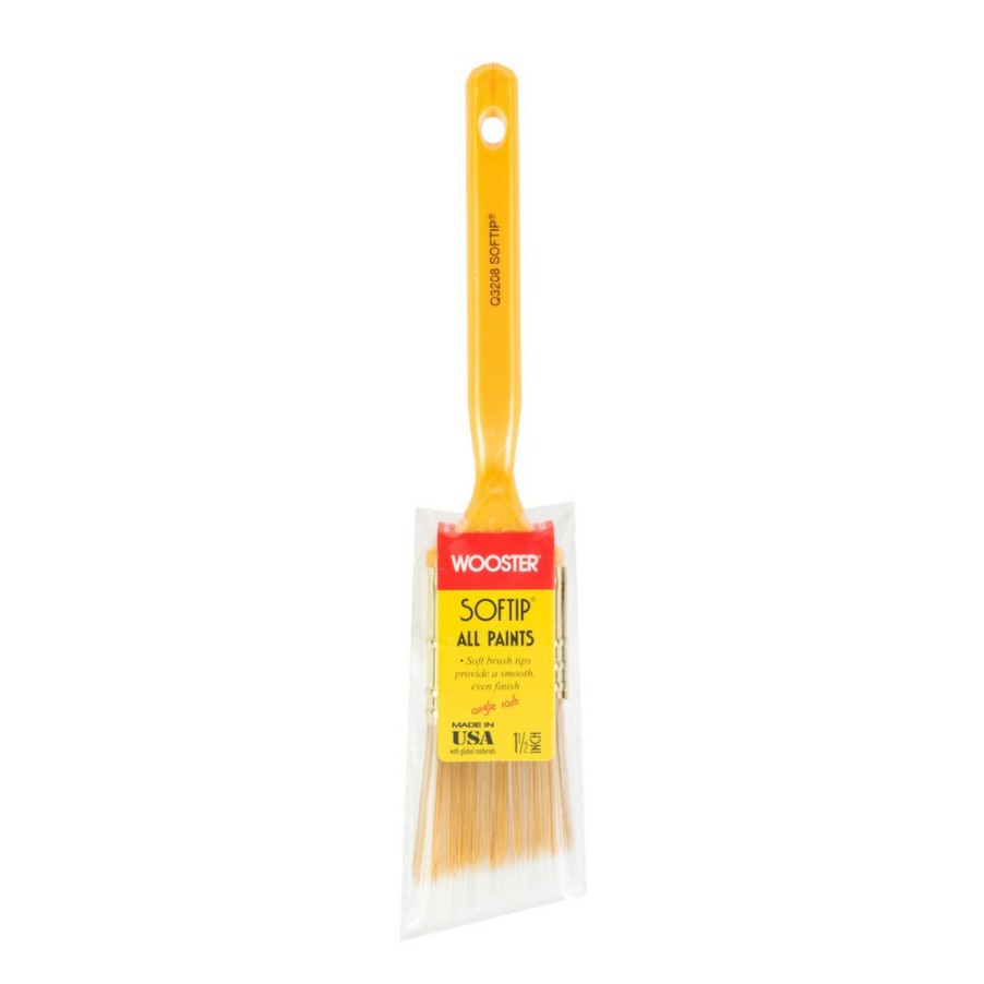 Paints & Stains * | Wooster Softip Angle Sash Paint Brush, 1-1/2 Inch, Q3208-1.5