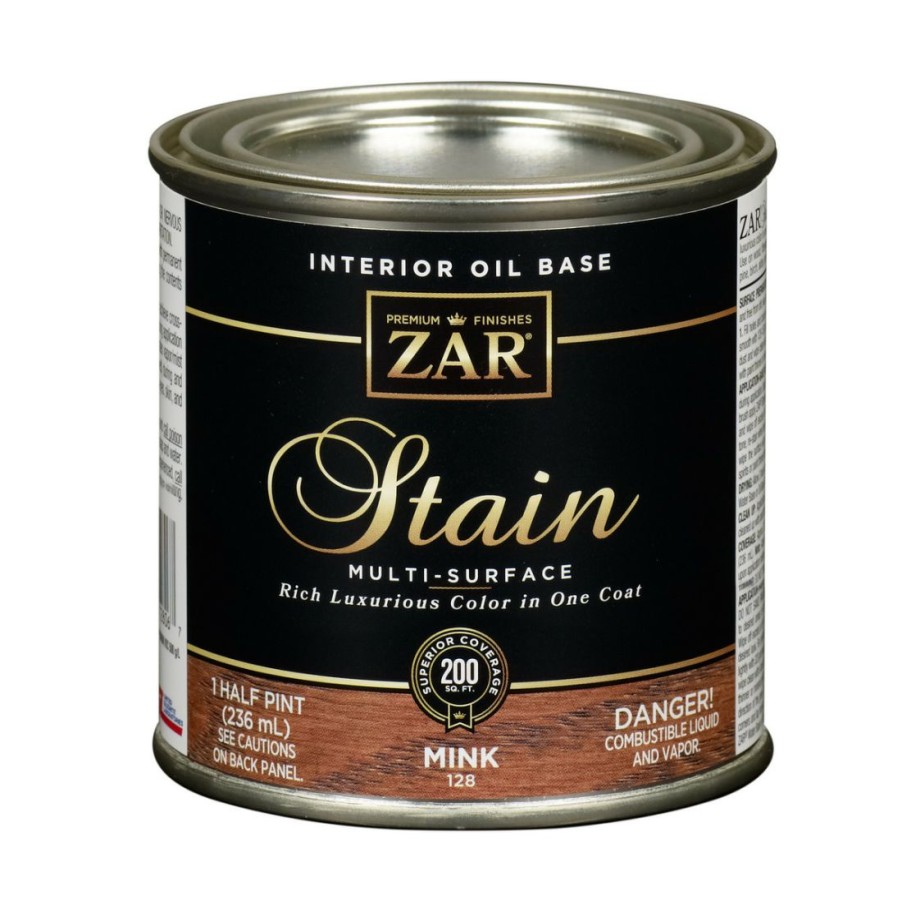 Paints & Stains * | Zar Interior Oil Base Stain, 12806, Mink, 1/2 Pint