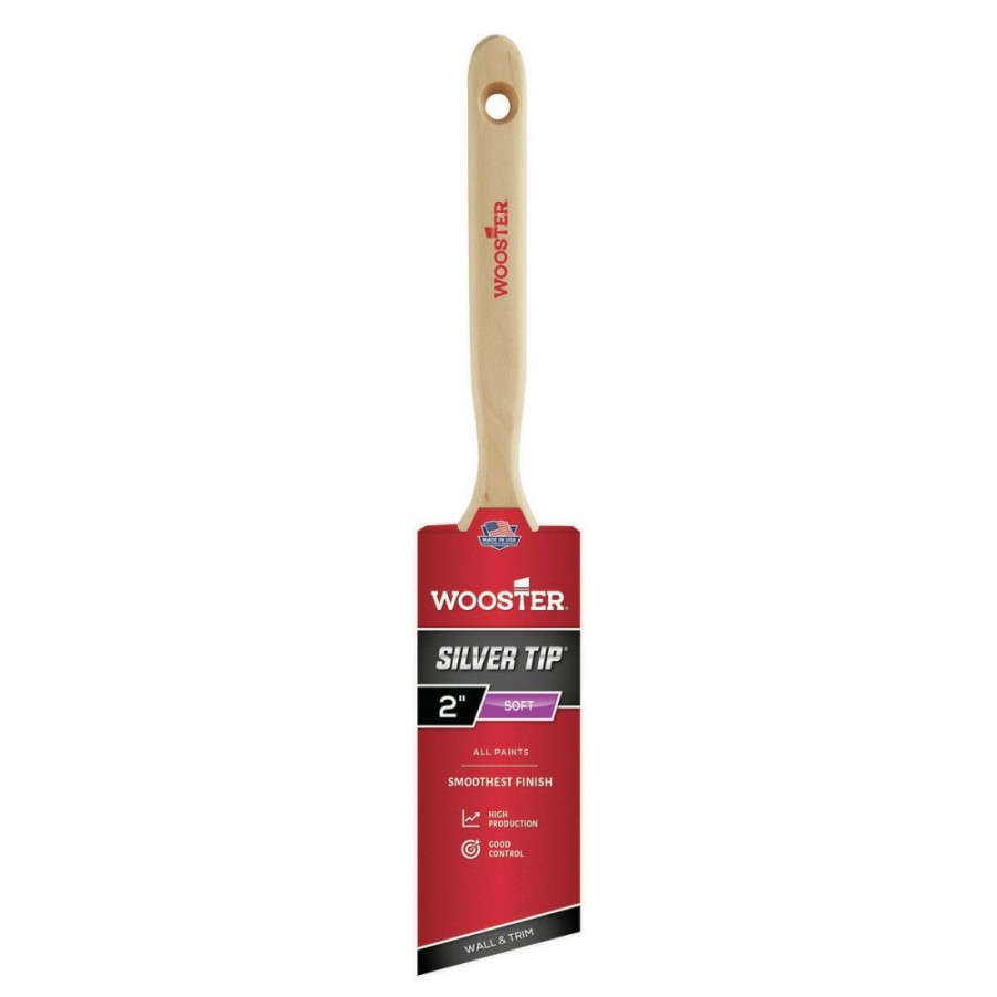 Paints & Stains * | Wooster Silver Tip Angle Sash Paint Brush, 2 Inch, 5221-2