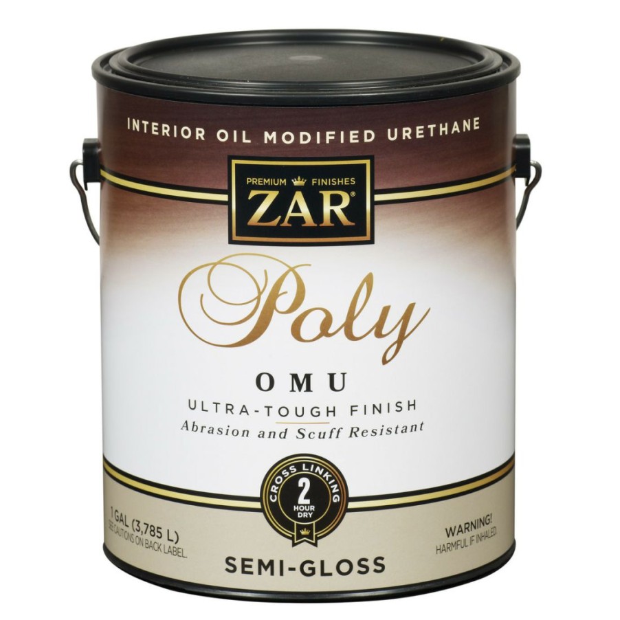 Paints & Stains * | Zar Interior Oil Modified Urethane Poly Omu, Semi-Gloss, 36113, 1 Gallon