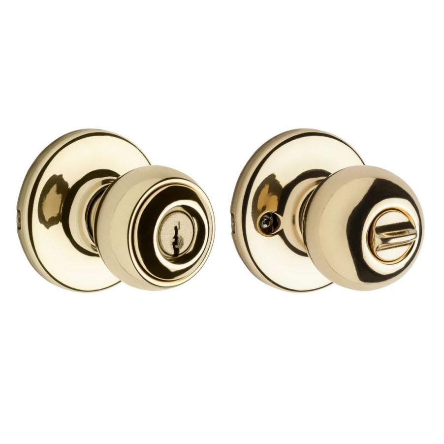 Hardware * | Kwikset Tylo Keyed Entry Knob, 94002-827, Antique Brass