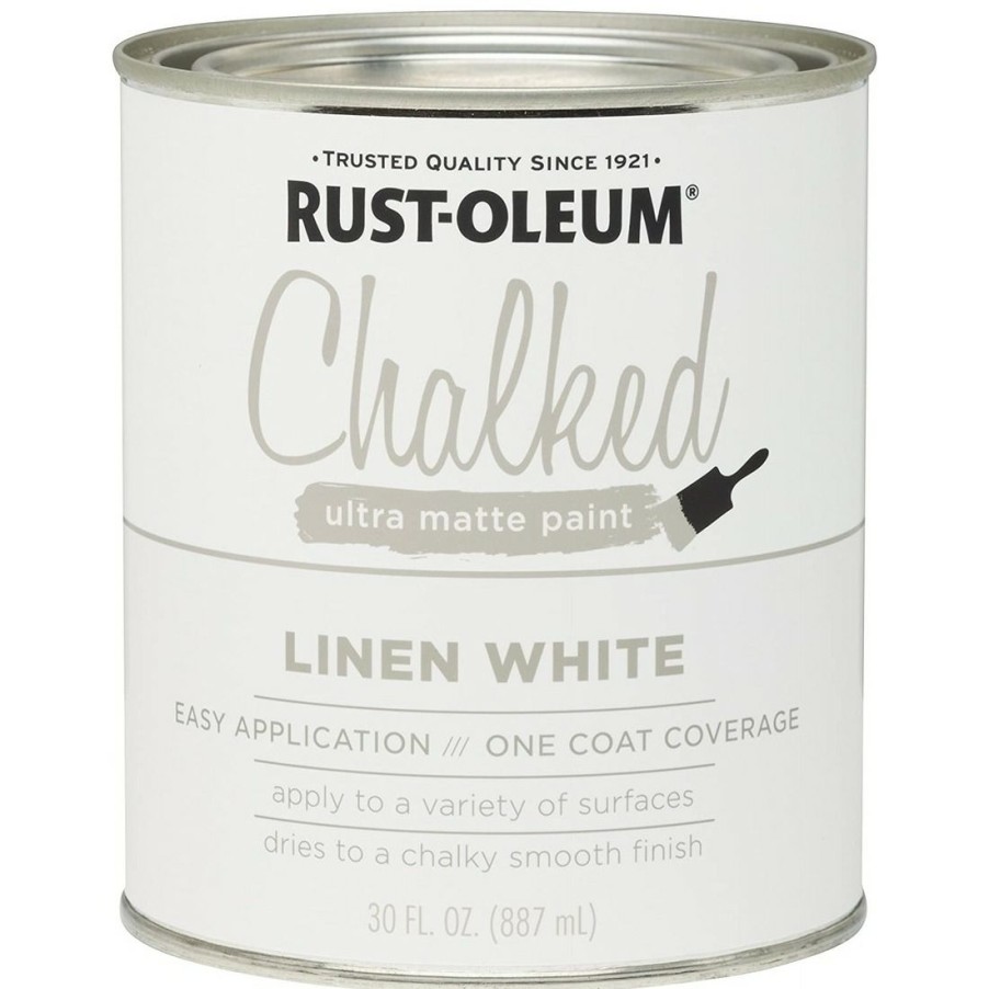 Paints & Stains * | Rust-Oleum Chalked Ultra Matte Paint, 285140, Linen Paint, 30 Oz