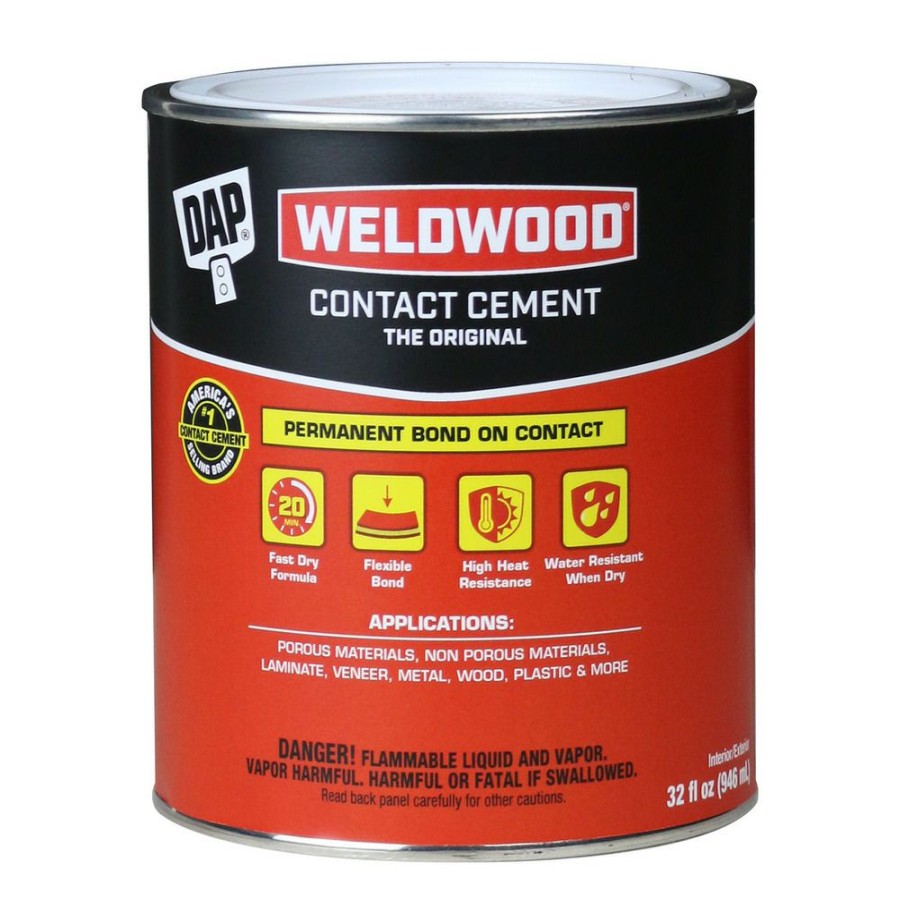 Tape & Adhesive * | Dap Weldwood Original Contact Cement, 7079800272, 32 Oz