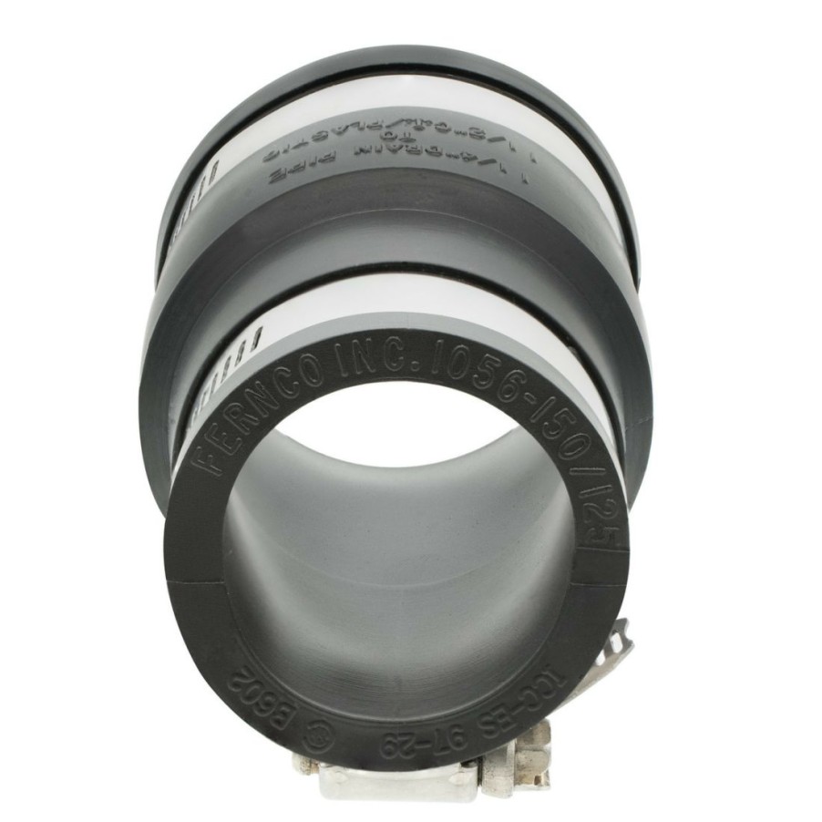 Plumbing * | Fernco 1-1/4 In X 1-1/2 In Flexible Pvc Coupling Drain Pipe Connector, P1056-150/125